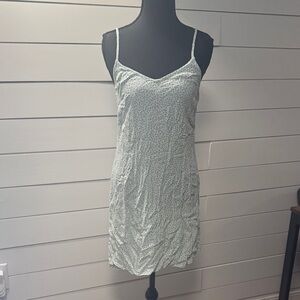 Billabong Women’s White & Green Floral Slip Dress Size Medium